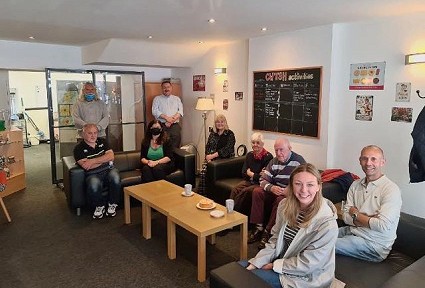 sioned in a carers coffe moring