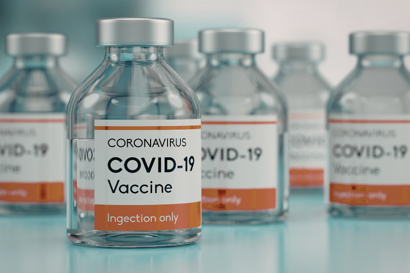 covid-19 vaccine bottles