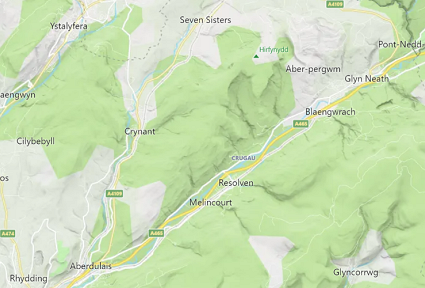 map of A465