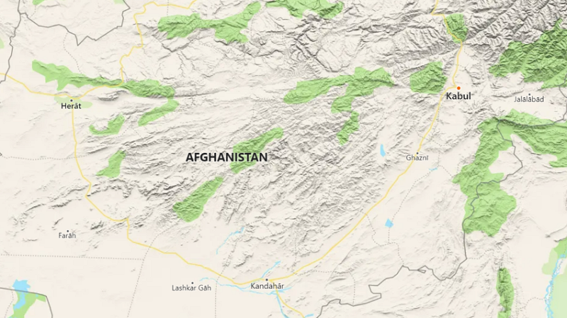 map of Afganhistan