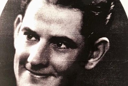 black and white image of a man