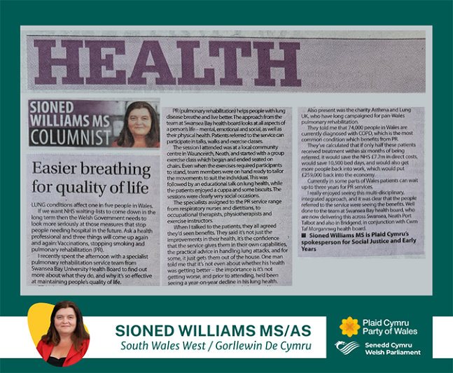 Cyhoeddwyd yr erthygl hon yn y Western Mail ddydd Llun 18 Tachwedd 2024 (yn Saesneg).