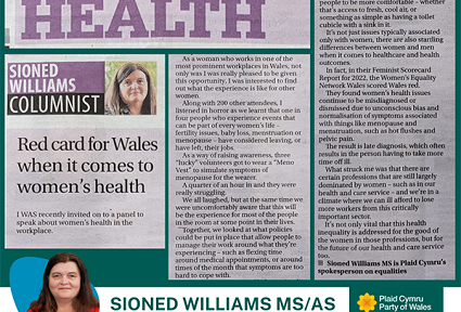 Colofn Western Mail Health