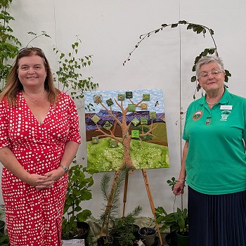 Sioned and a member of the WI